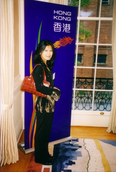 Theary Seng at reception in Washington, DC (2003)